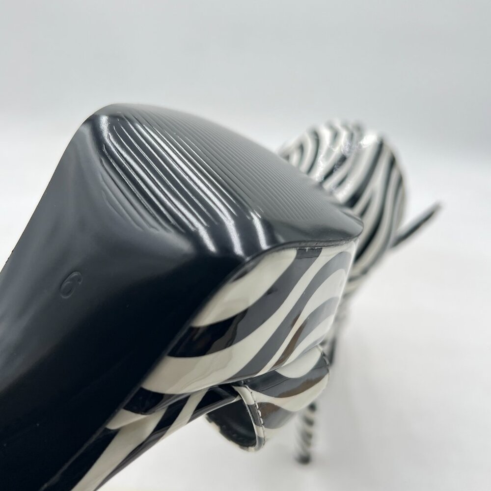 Ydn Zebra Sexy Open Toe High Heel Sandals Ankle Strap Platform Dress Shoes View 6